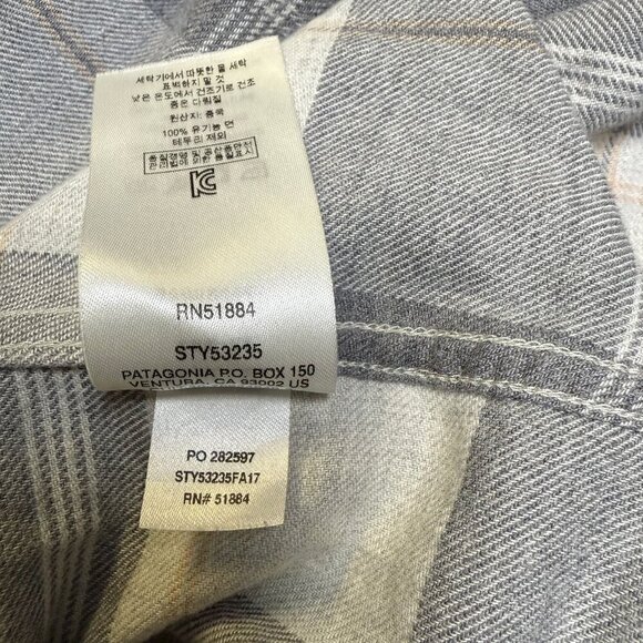 Patagonia Women’s Aspen Forest Tunic Gray White Plaid Size Small Style 53235 - Picture 6 of 10